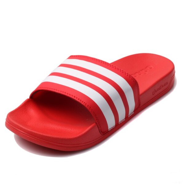 adidas slippers red