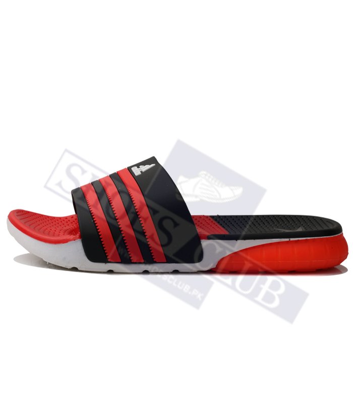 adidas slippers red