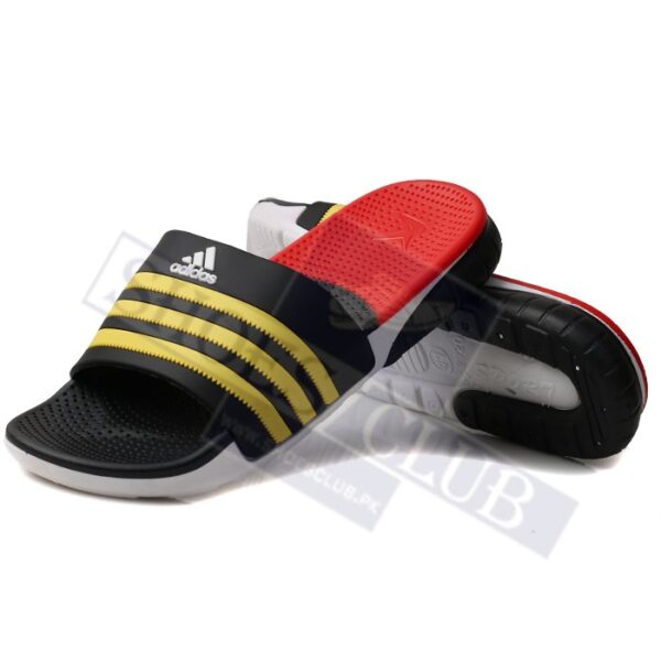 adidas yellow slippers