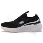 SKECHERS ULTRA GO RUNNING SHOES (BLACK/WHITE)