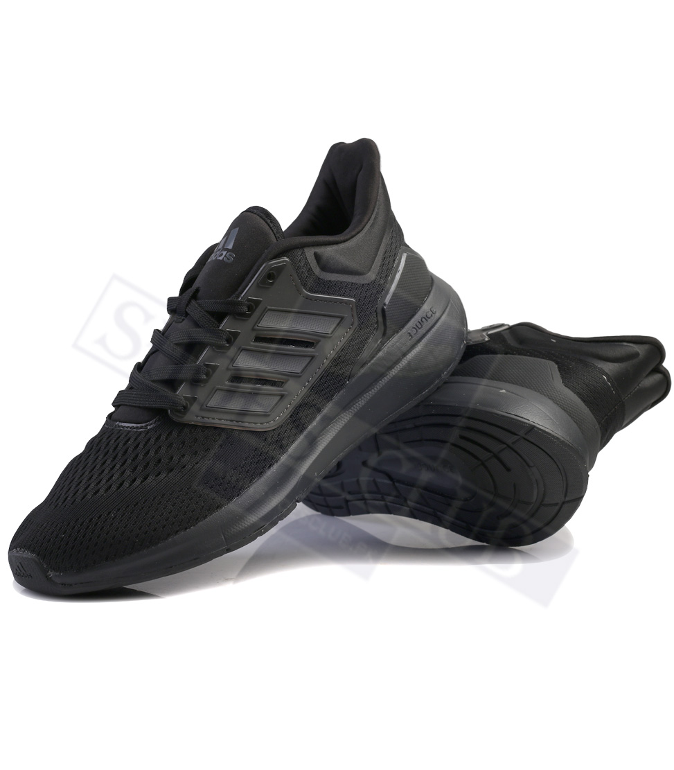 ADIDAS EQ21 RUNNING SHOES(ALL BLACK) - ShoesClub.PK