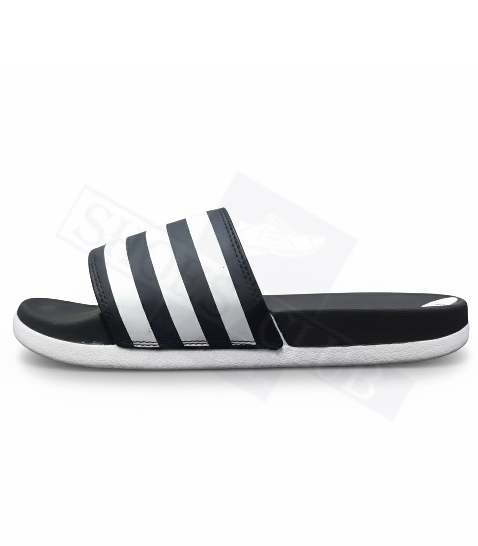 ad sli black White Adidas Soft Slides ADILETTE (BLACK/WHITE) - Image 2