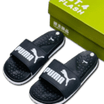 PUMA Soft Slides/Slippers (Black)