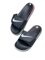 Nike Soft Slides/Slippers (Black) - Image 2
