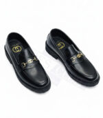 GUCCI SEMI CAUSAL SHINE LV LOGO (BLACK)