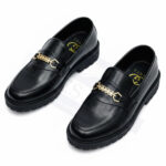 GUCCI SEMI CAUSAL SHINE LOGO (BLACK)