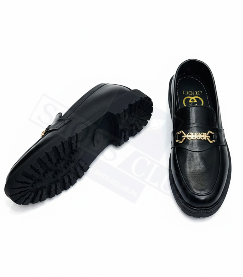 BLACK SHINE GUCCI LOGO A GUCCI SEMI CAUSAL SHINE LOGO (BLACK) - Image 2