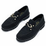 GUCCI SEMI CAUSAL HOOK SHOES (BLACK)
