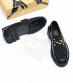GUCCI SEMI CAUSAL SUEDE SHINE HOOK (BLACK) - Image 2
