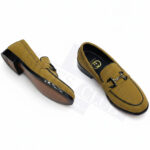 GUCCI SEMI CAUSAL SUEDE DOTTED (BROWN)