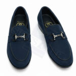 GUCCI SEMI CAUSAL SUEDE DOTTED (NAVY)