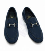 GUCCI SEMI CAUSAL SUEDE DOTTED (NAVY)
